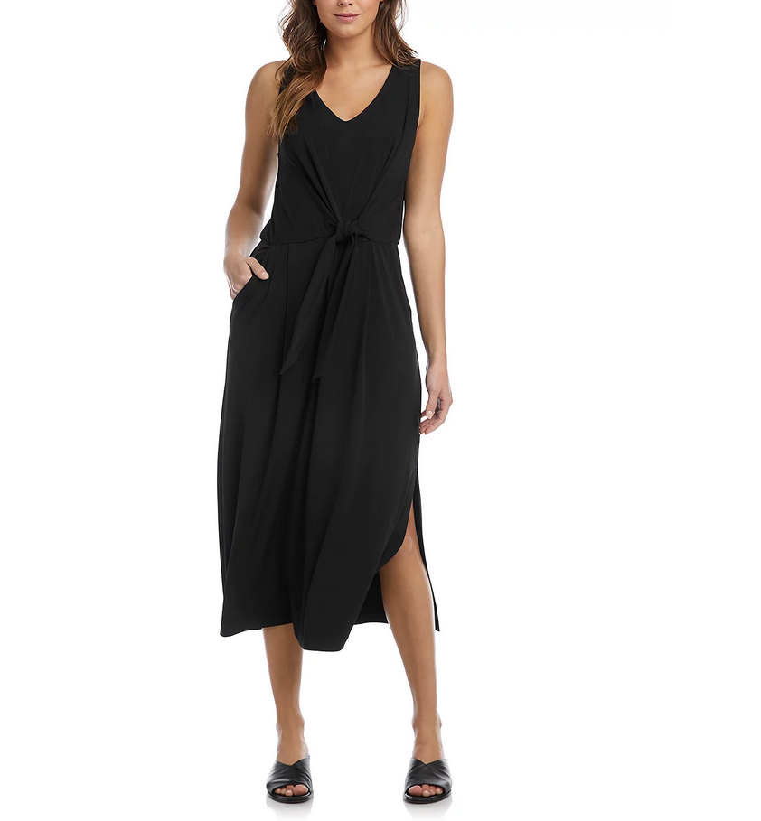 Karen Kane Tie Front Midi Dress