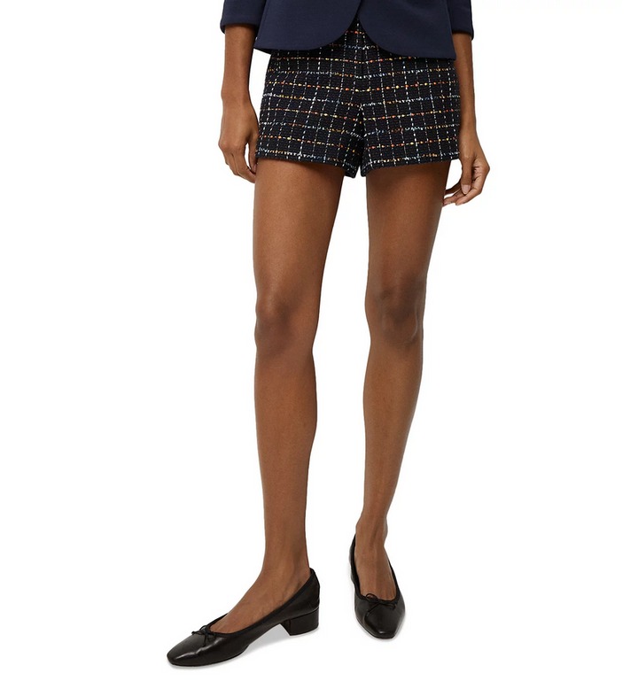 Veronica Beard Jazmin Plaid Shorts