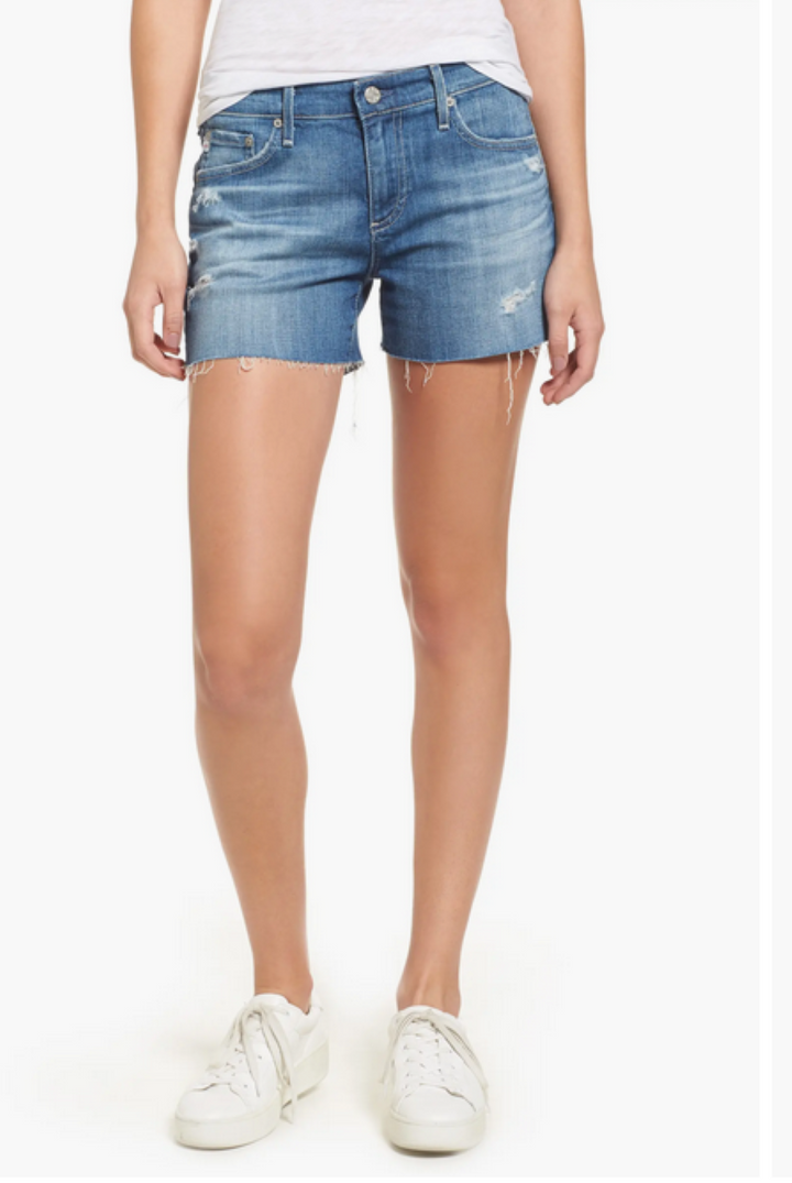 AG Hailey High Waist Cutoff Denim Shorts