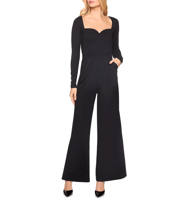 Susana Monaco Sweetheart Neck Wide Leg Jumpsuit