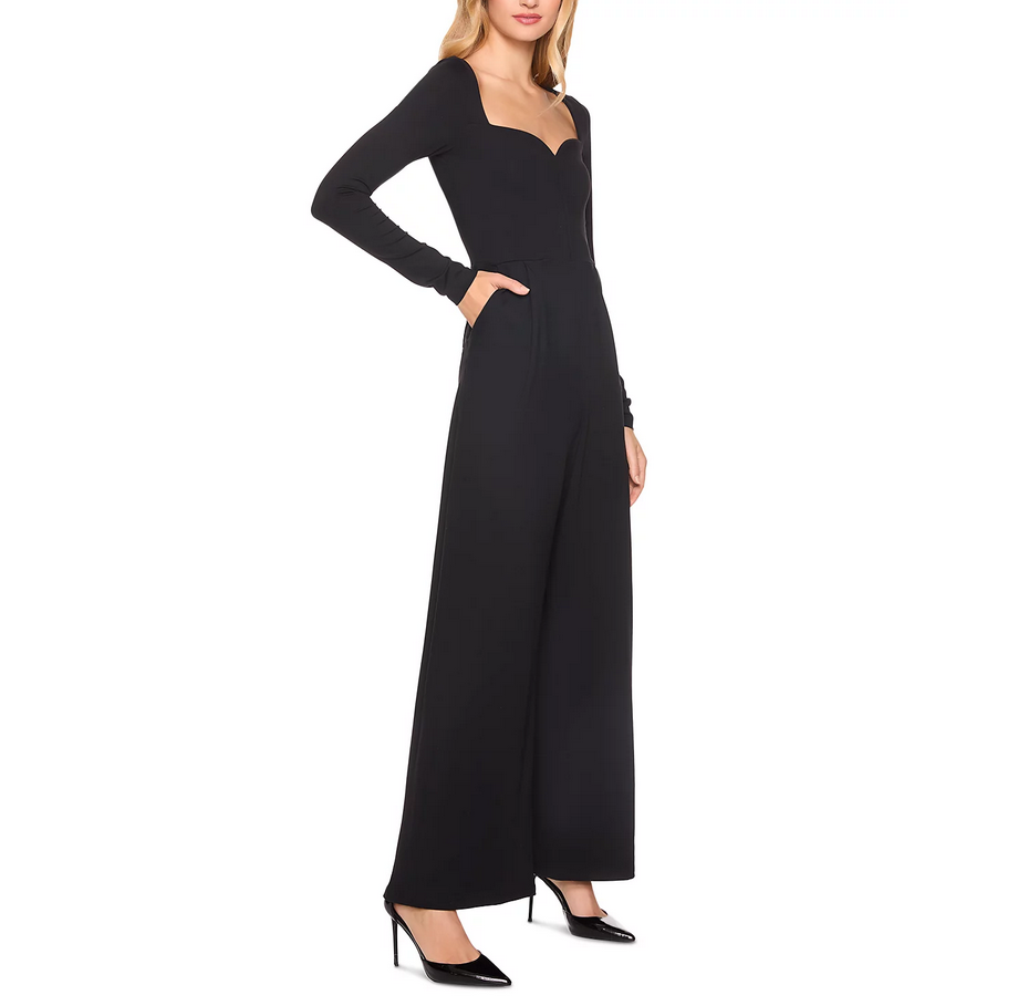 Susana Monaco Sweetheart Neck Wide Leg Jumpsuit