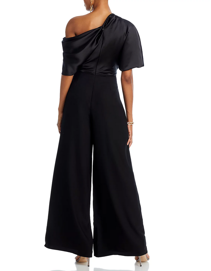 Amsale Off The Shoulder Wide Leg Jumpsuit