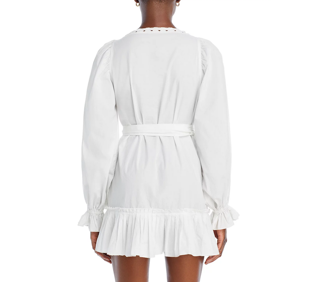 Ramy Brook Kayleigh Belted Cotton Mini Dress