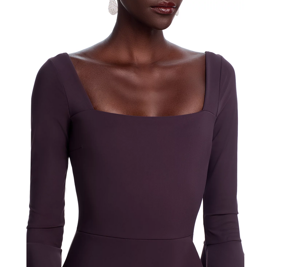 Chiara Boni La Petite Robe Astra Flare Sleeve Gown