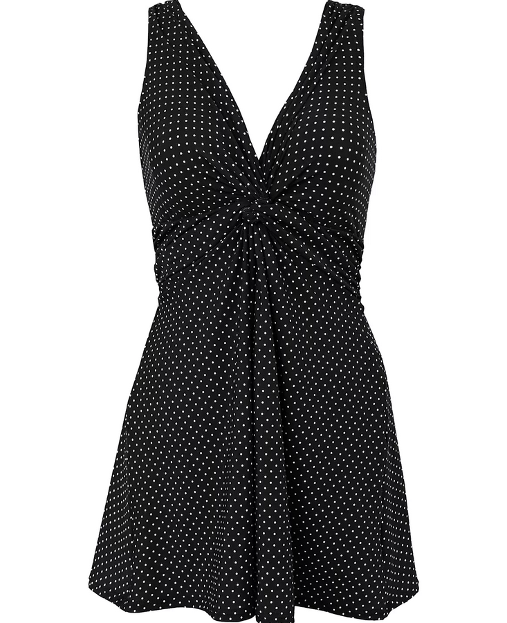 Miraclesuit Pin-Point Marais Allover Slimming Swimdress
