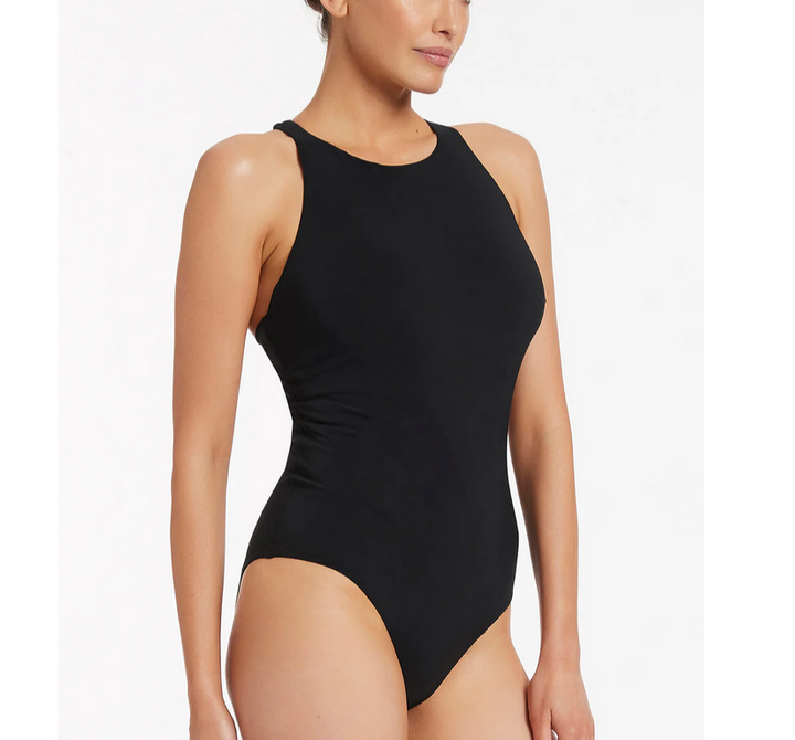 JETS Jet Set High Neck One Piece Swimsuit