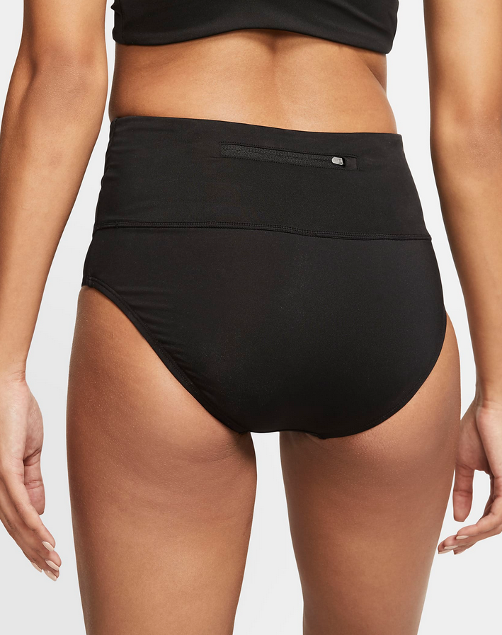 Nike Plus Size Solid Essential High-Waist Banded Bikini Bottoms