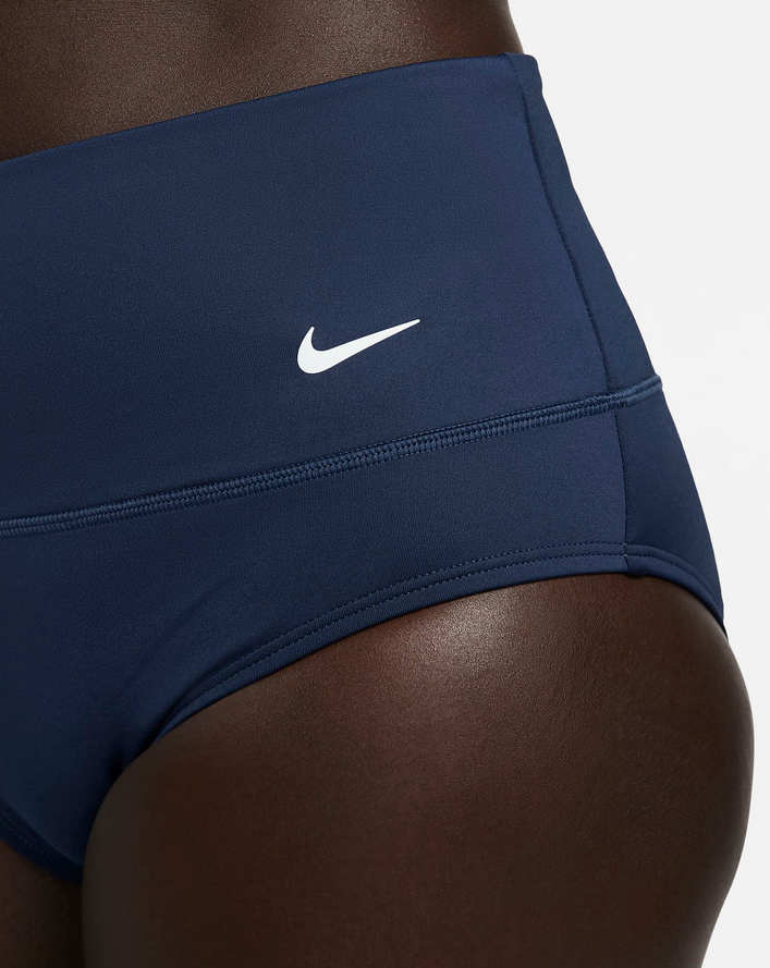 Nike Essential High-Waist Banded Bikini Bottoms