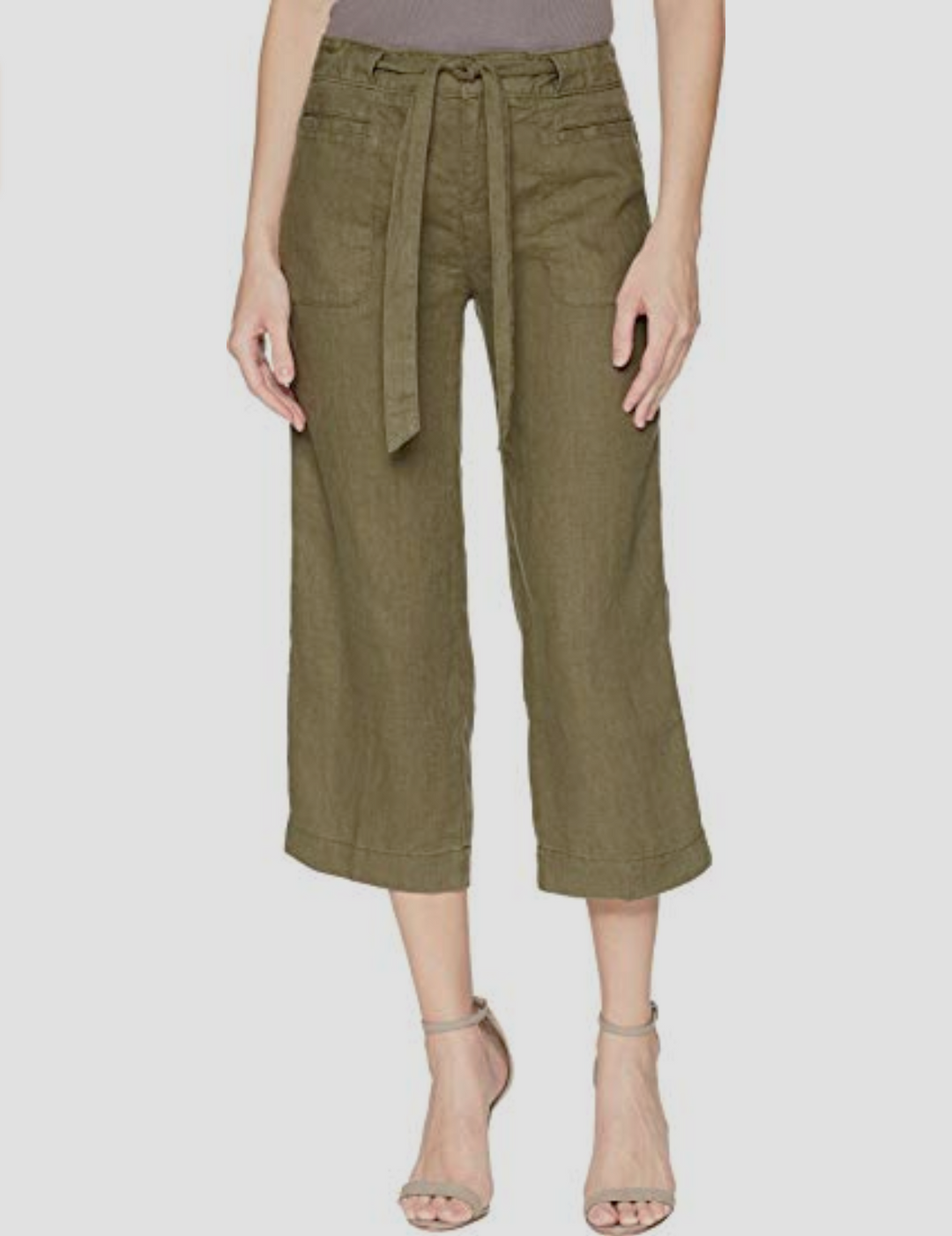 Sanctuary Cropped Linen Cropped Pants