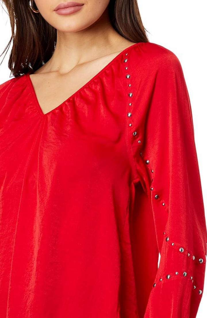 VINCE CAMUTO Embellished Sleeve Blouse