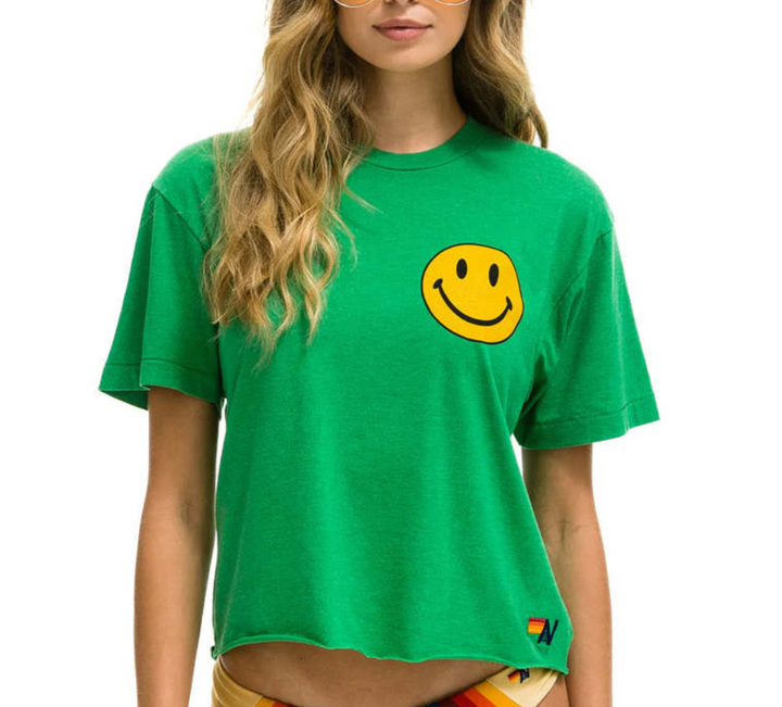 Aviator Nation Smiley Boyfriend Tee