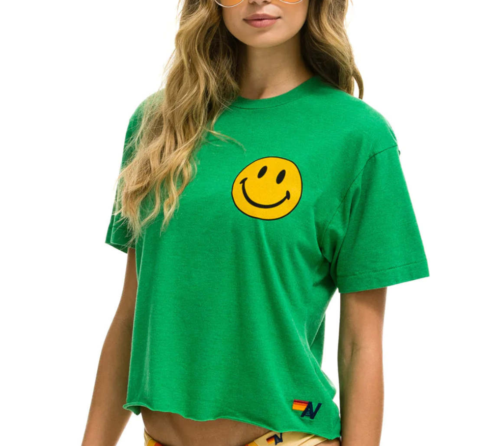 Aviator Nation Smiley Boyfriend Tee