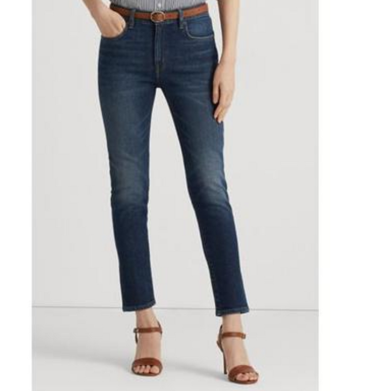 LAUREN Ralph Lauren High-Rise Ankle Skinny