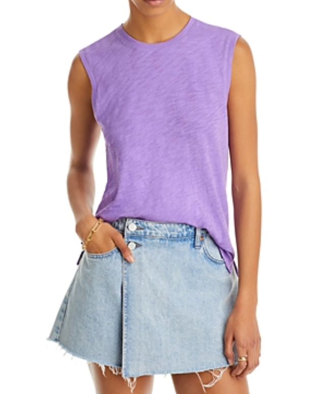 ATM Anthony Thomas Melillo Cotton Slub Jersey Top