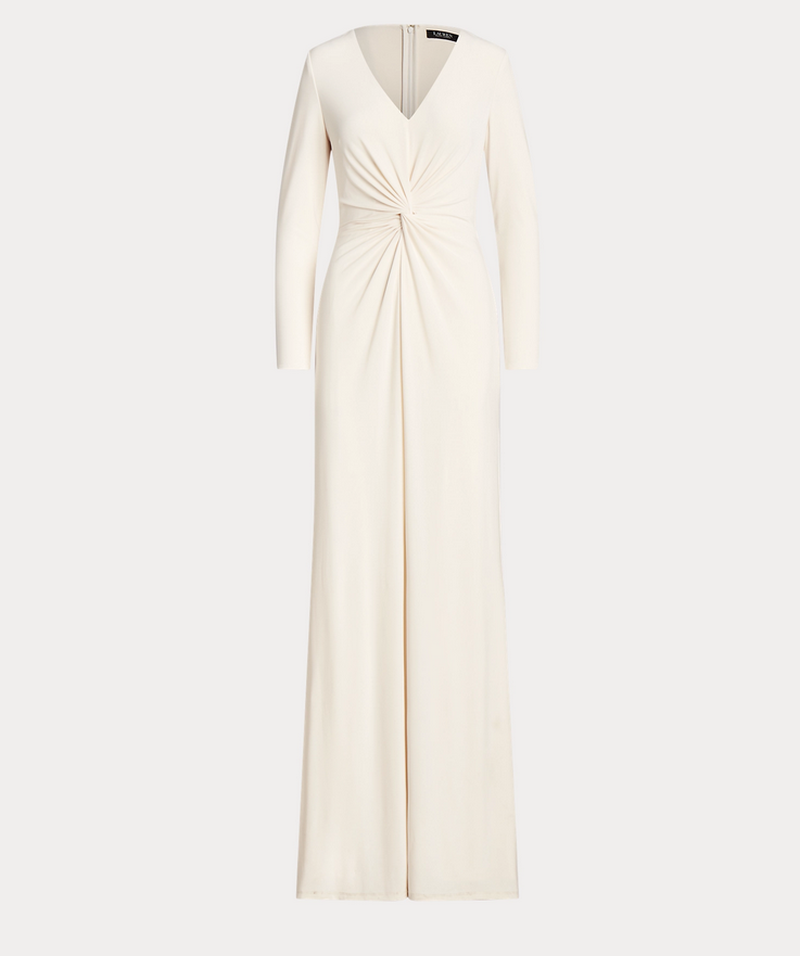 LAUREN RALPH LAUREN Twist-Front Stretch Jersey Gown