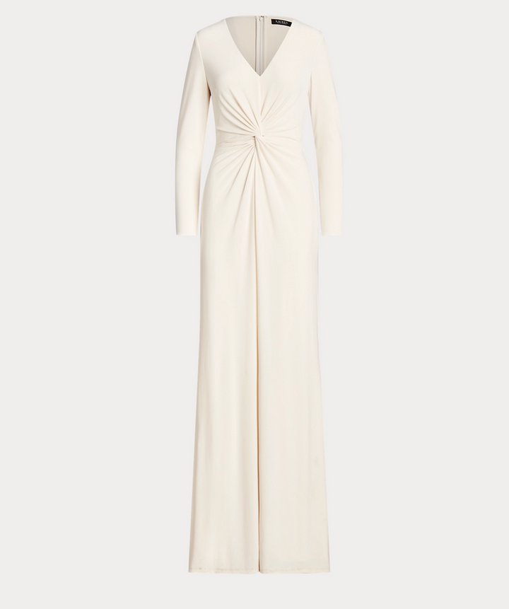 LAUREN RALPH LAUREN Twist-Front Stretch Jersey Gown