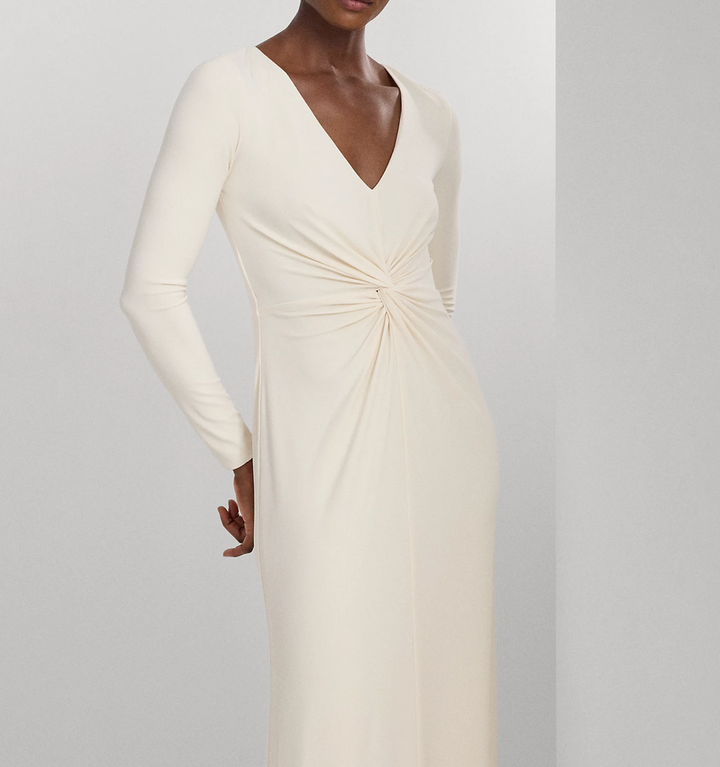 LAUREN RALPH LAUREN Twist-Front Stretch Jersey Gown