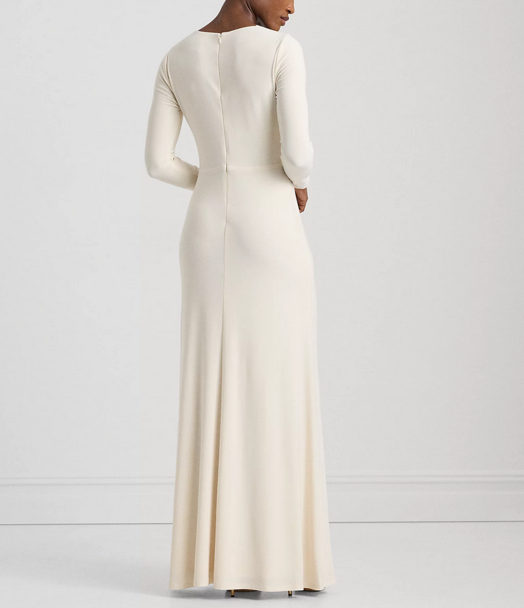 LAUREN RALPH LAUREN Twist-Front Stretch Jersey Gown
