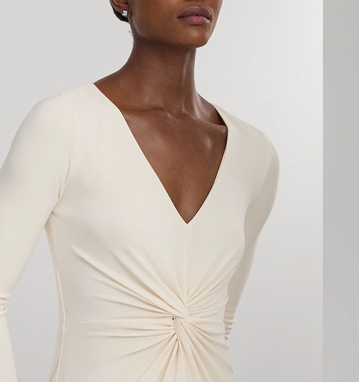 LAUREN RALPH LAUREN Twist-Front Stretch Jersey Gown