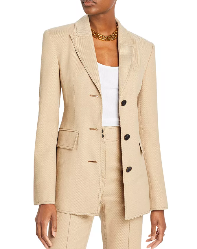 LVIR Peak Lapel Three Button Blazer