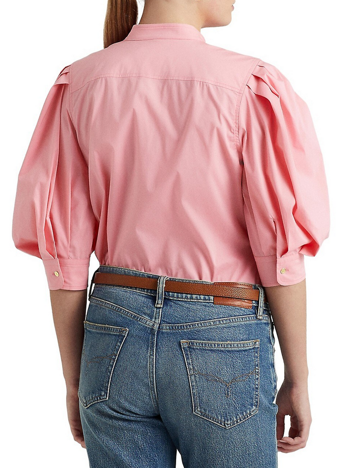 LAUREN RALPH LAUREN Cotton Blouson-Sleeve Shirt