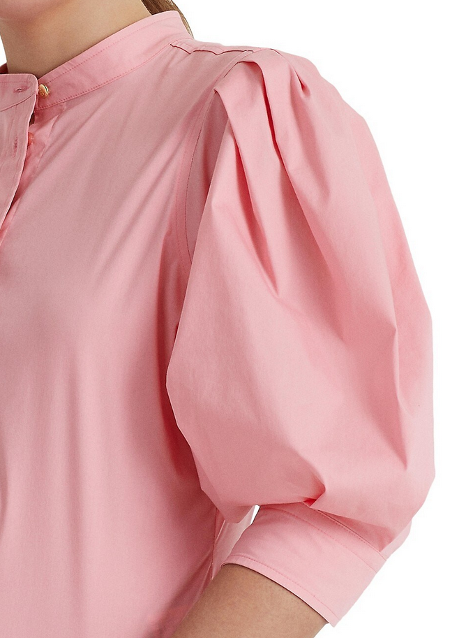 LAUREN RALPH LAUREN Cotton Blouson-Sleeve Shirt