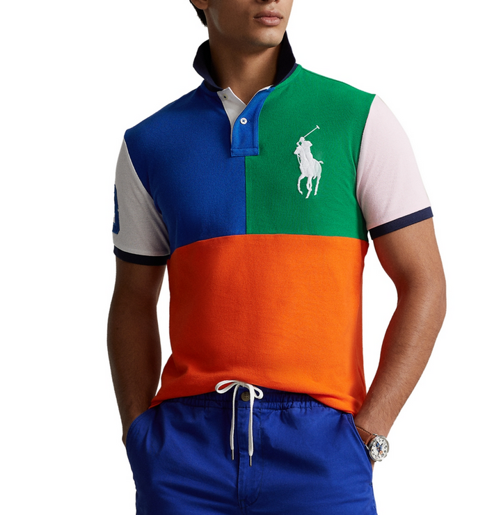 POLO RALPH LAUREN MEN Custom Slim Fit Big Pony Mesh Polo Shirt