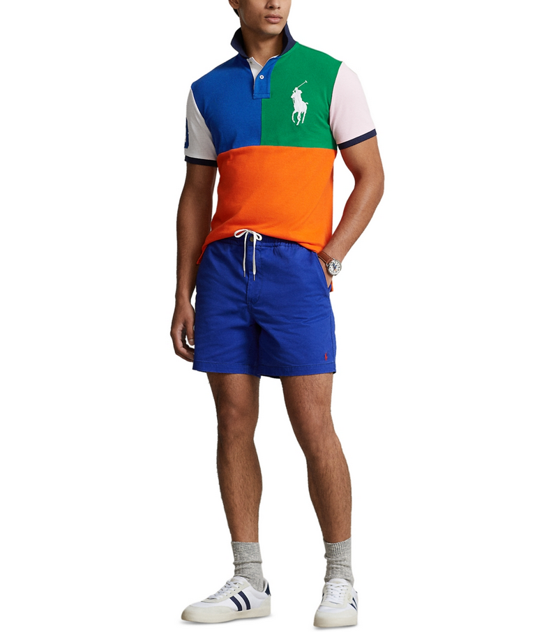 POLO RALPH LAUREN MEN Custom Slim Fit Big Pony Mesh Polo Shirt