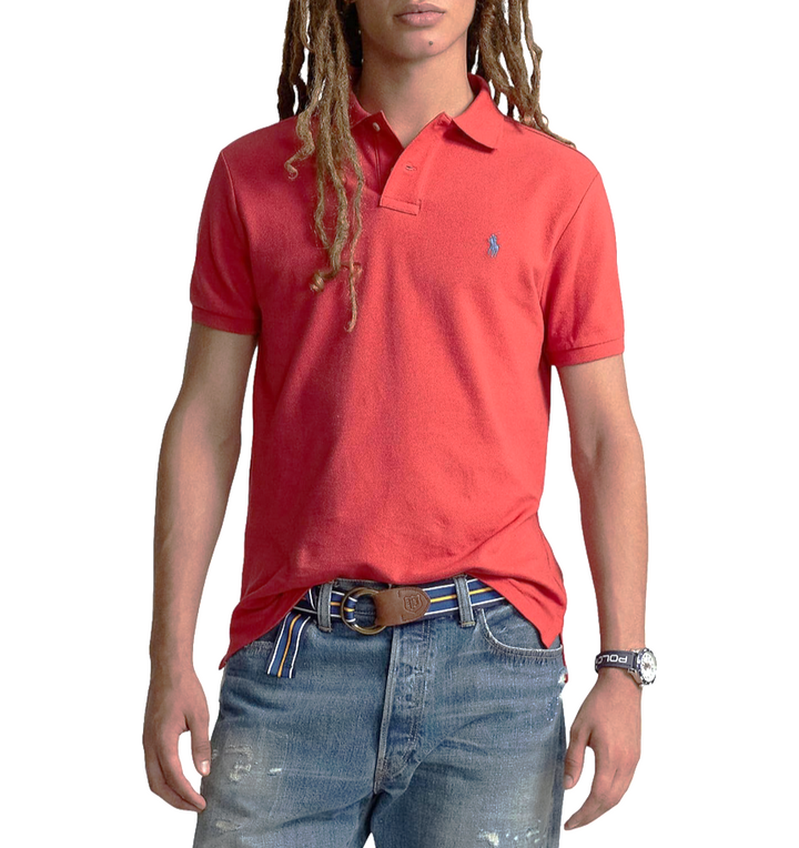 POLO RALPH LAUREN MEN Cotton Custom Slim Fit Mesh Polo Shirt