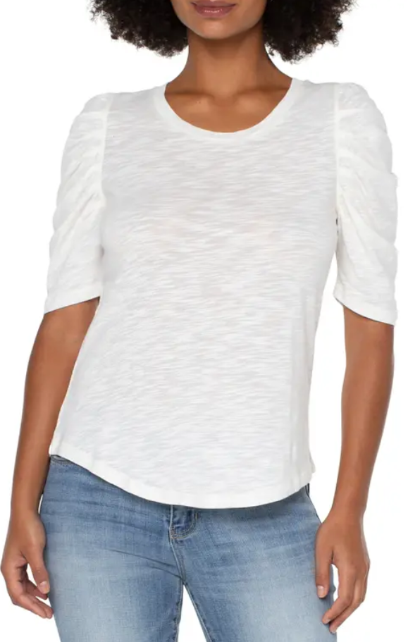 Liverpool Los Angeles Gathered Sleeve Top