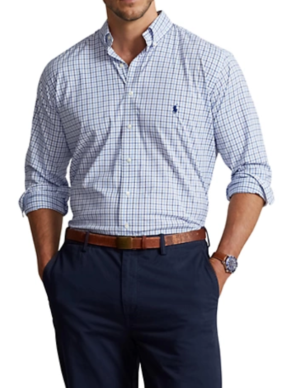 Polo Ralph Lauren MEN's Big & Tall Plaid Performance Shirt