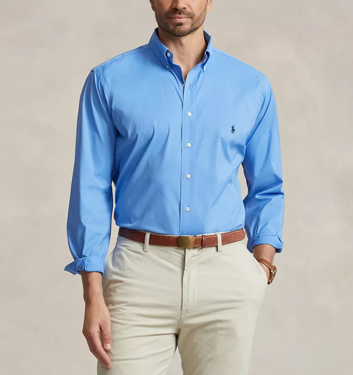 Polo Ralph Lauren MEN's Big & Tall Performance Stretch Twill Shirt