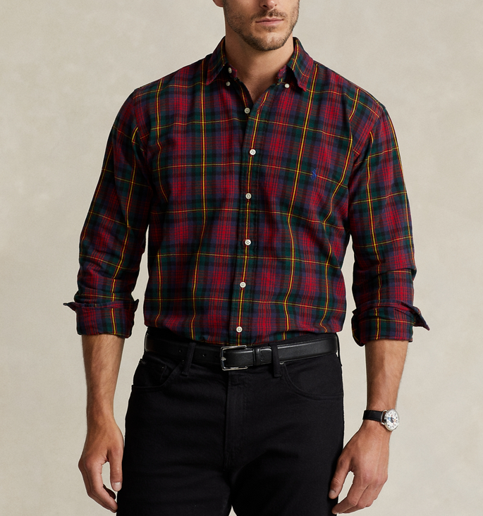 Polo Ralph Lauren Big & Tall Tartan Plaid Sport Shirt