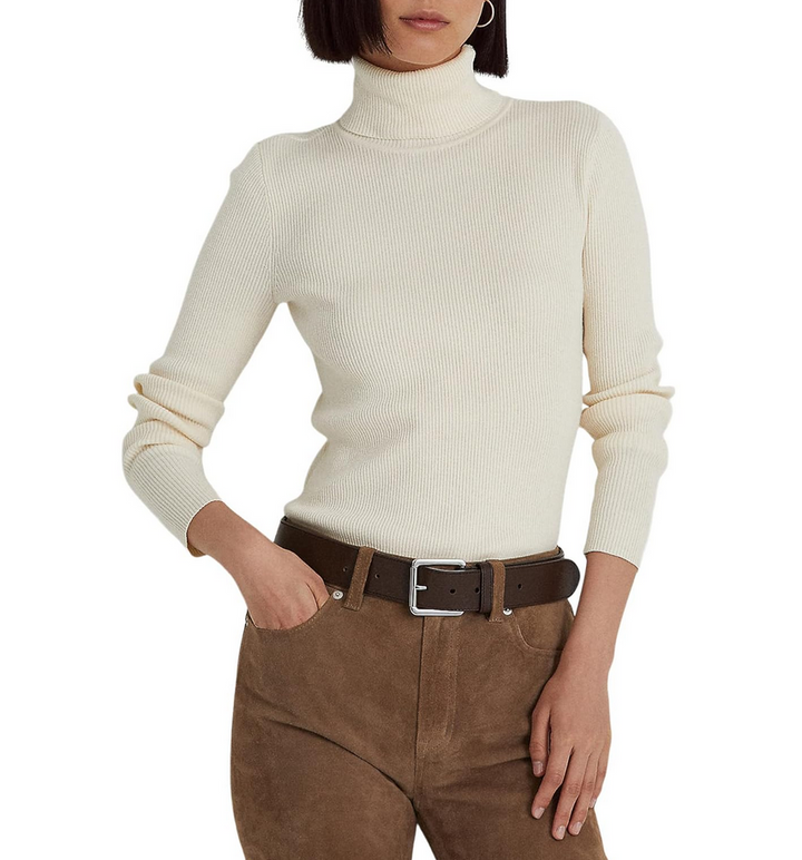 LAUREN RALPH LAUREN Ribbed Turtleneck Sweater