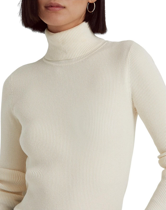LAUREN RALPH LAUREN Ribbed Turtleneck Sweater