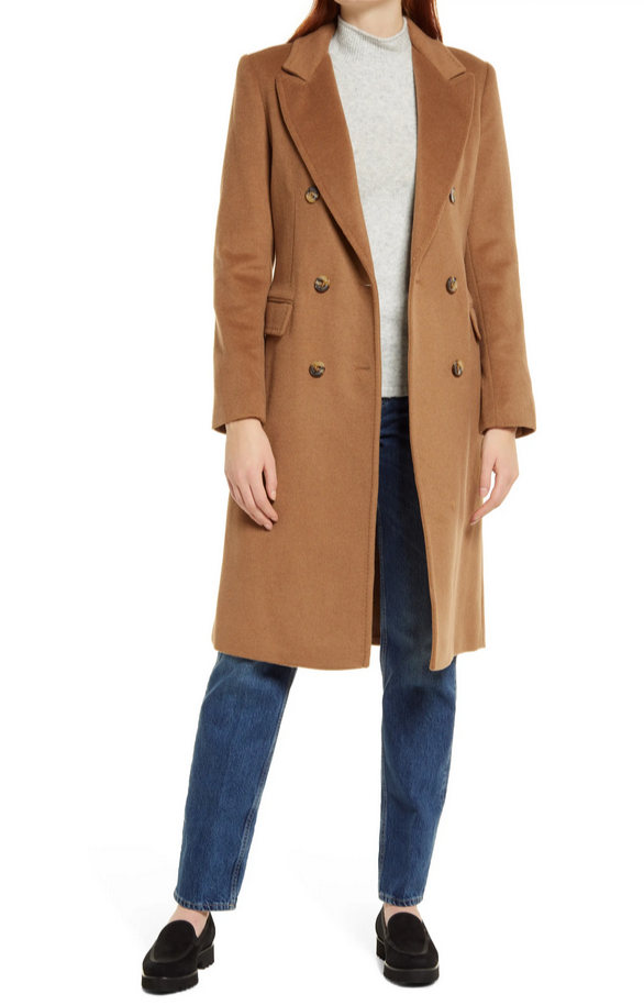 LAUREN RALPH LAUREN Double-Breasted Walker Coat