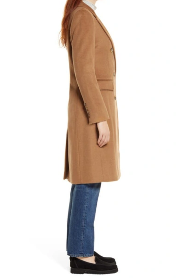 LAUREN RALPH LAUREN Double-Breasted Walker Coat