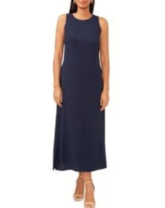 MSK Round Neck Maxi Dress