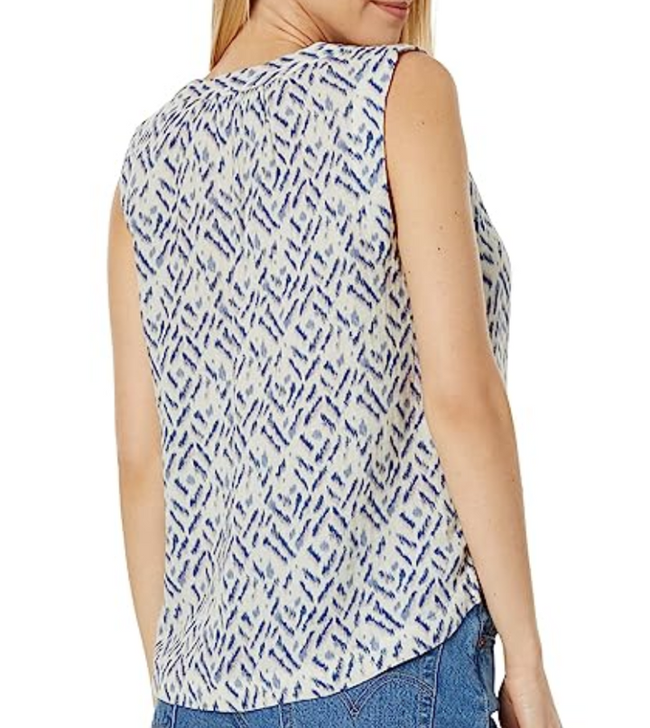 Lucky Brand Cotton Sleeveless Popover Shirt