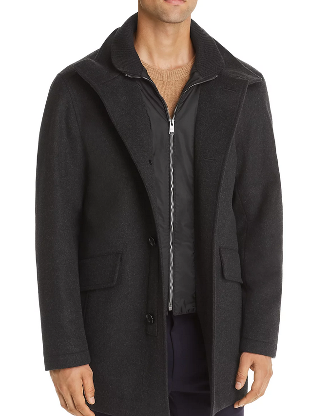 BOSS MEN Coxtan Bib-Front Coat