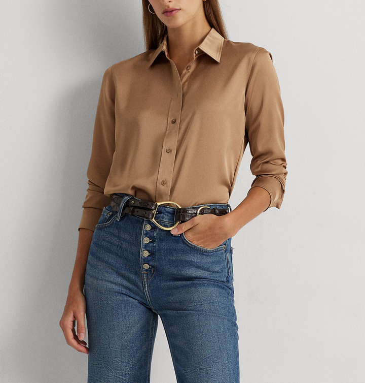 LAUREN Ralph Lauren Satin Charmeuse Shirt