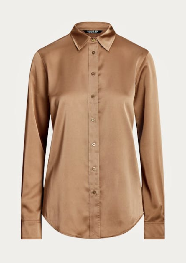 LAUREN Ralph Lauren Satin Charmeuse Shirt