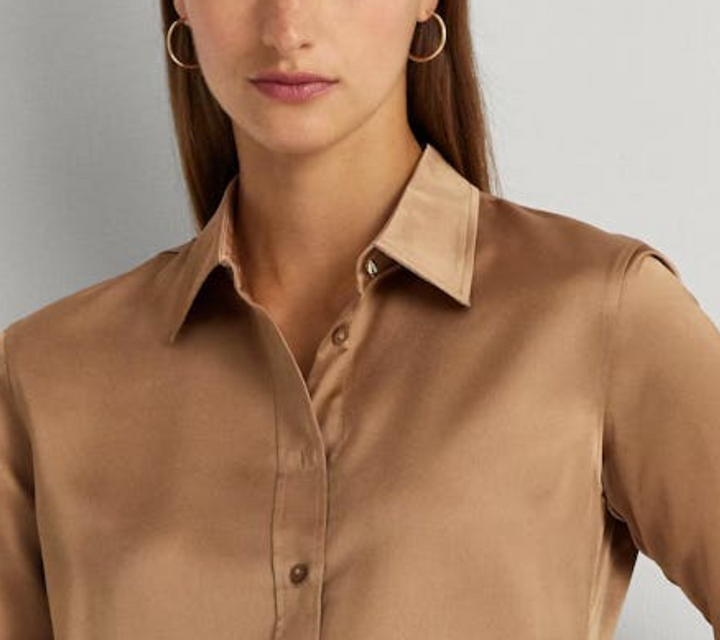 LAUREN Ralph Lauren Satin Charmeuse Shirt