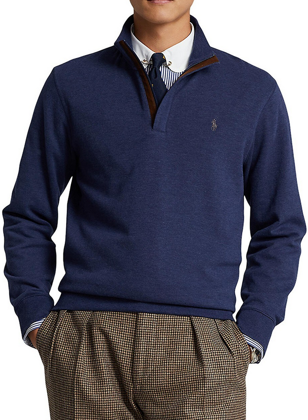 Polo Ralph Lauren MEN Luxury Jersey Quarter-Zip Pullover