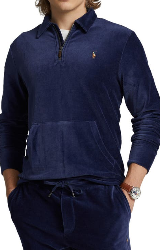 Polo Ralph Lauren Knit Corduroy Quarter Zip Pullover