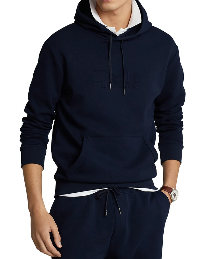 Polo Ralph Lauren Logo Embossed Double Knit Hoodie