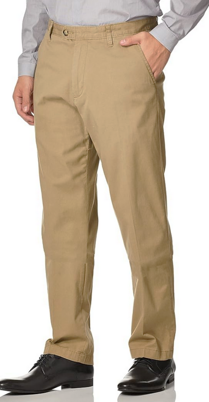 Nautica MEN Tailored Fit Flat Front Lightweight Beacon Pants