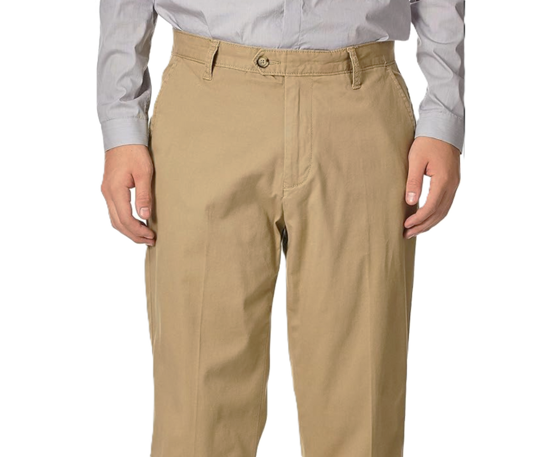 Nautica MEN Tailored Fit Flat Front Lightweight Beacon Pants