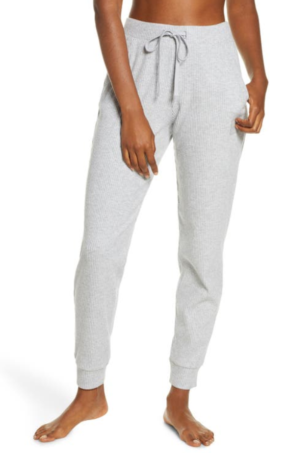 Alo Yoga Muse Rib-Knit Sweatpants