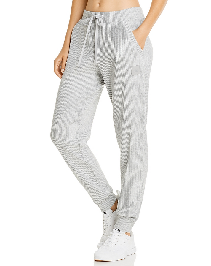 Alo Yoga Muse Rib-Knit Sweatpants